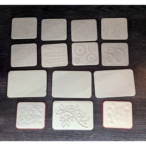 Lot Of 14 Christmas Sizzix Die Tree Xmas ScrappyCat Phrase Joy - NEXT DAY SHIP - Picture 8 of 8